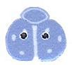 Tiny Ladybug - Blue & White